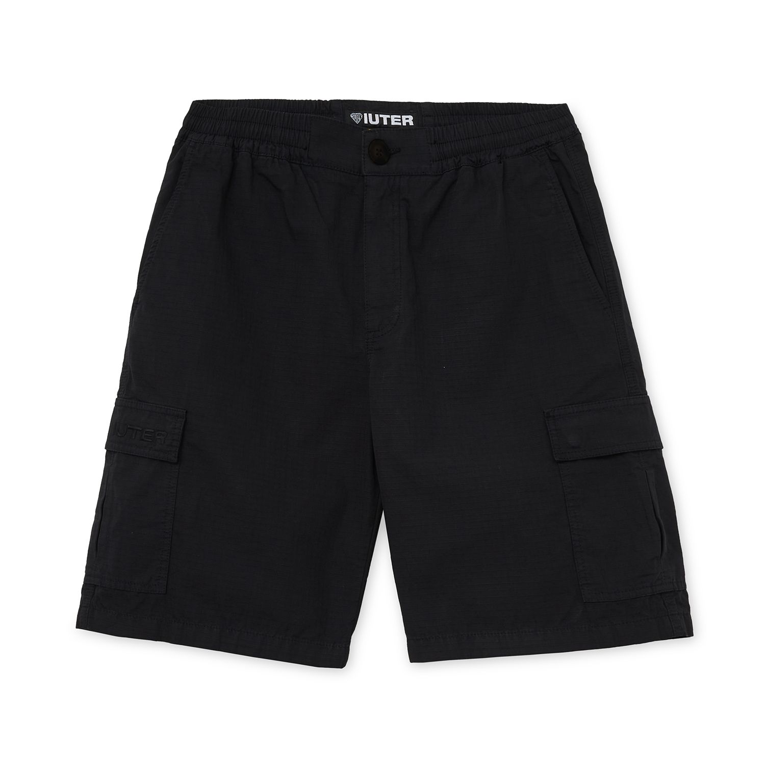 CARGO SHORT - Cargo Ripstop Jogger Short - Nero