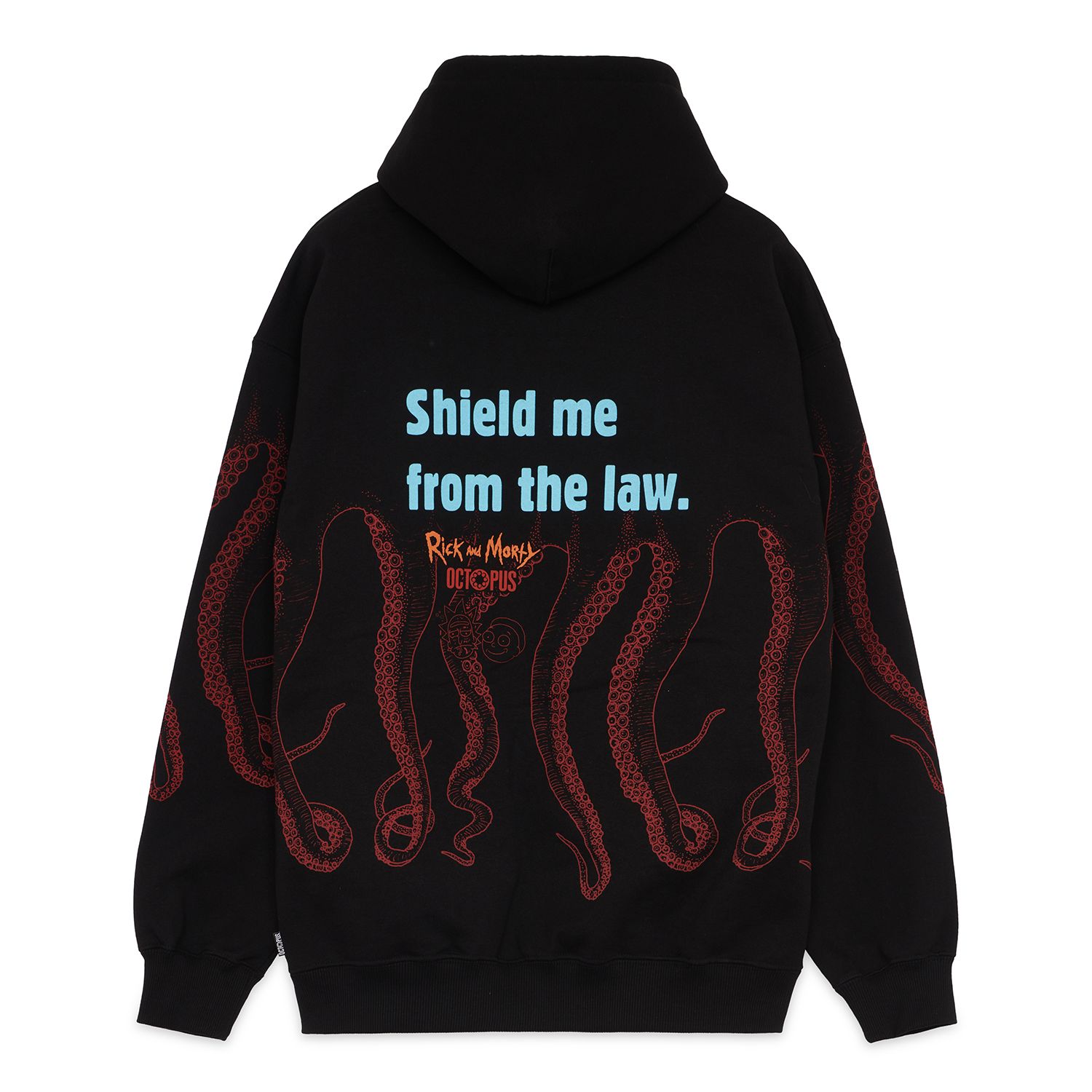RICK AND MORTY CRYSTAL OCTOPUS HOODIE - Felpa cappuccio - Nero