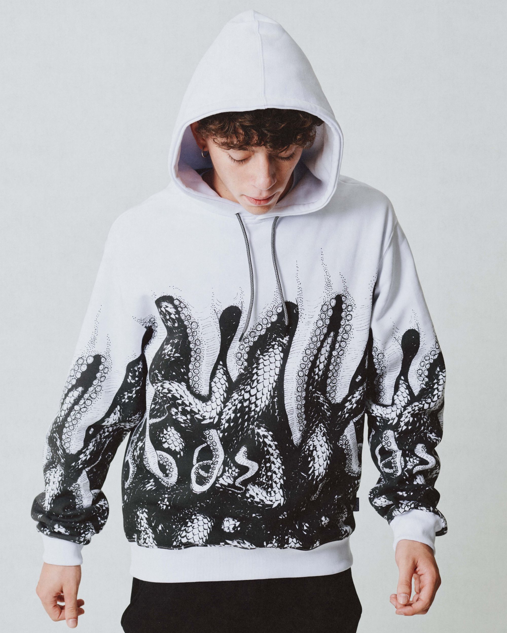 Octopus Tentacles Zip Up Hoodie Sweatshirt