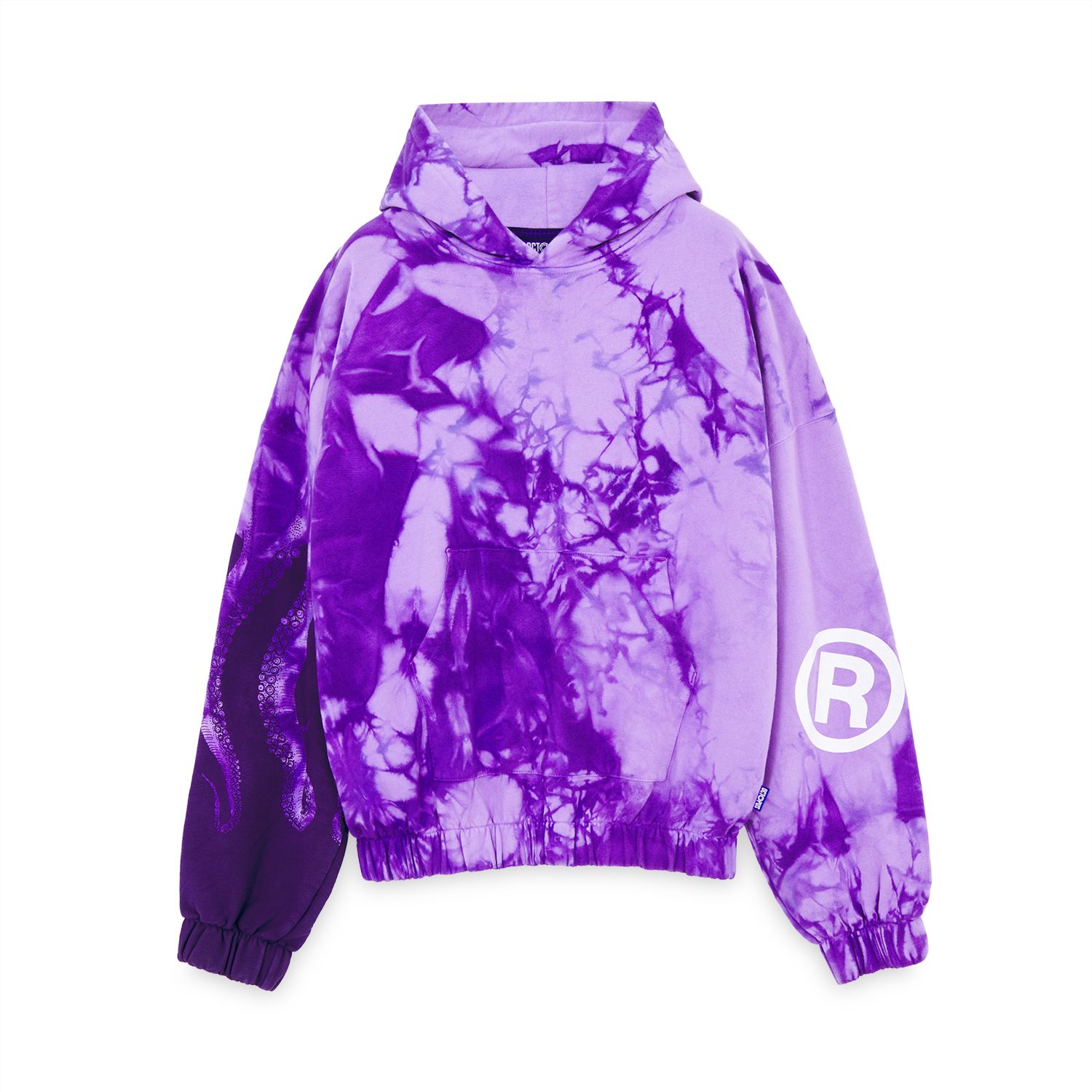 Purple Felpa Iuter Octopus Octopus Side Pigment Hoodie Hoodie
