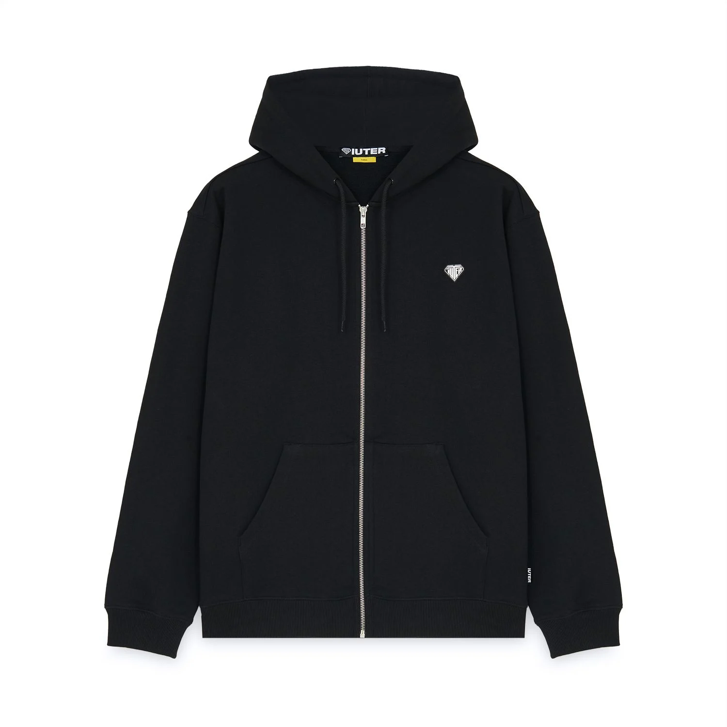 HEART LOGO ZIP HOODIE Zip Hoodie BLACK