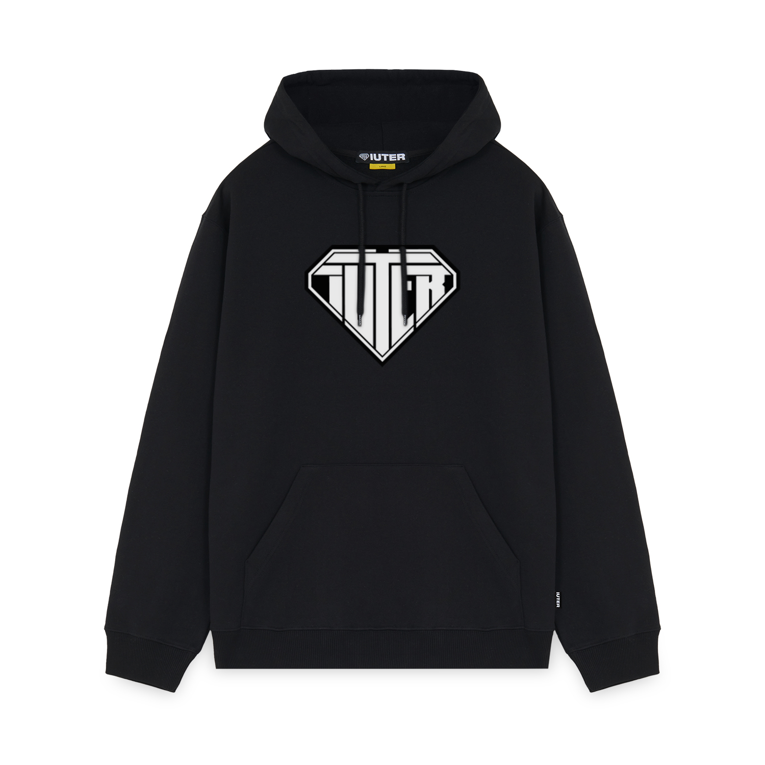 LOGO HOODIE Hoodie BLACK