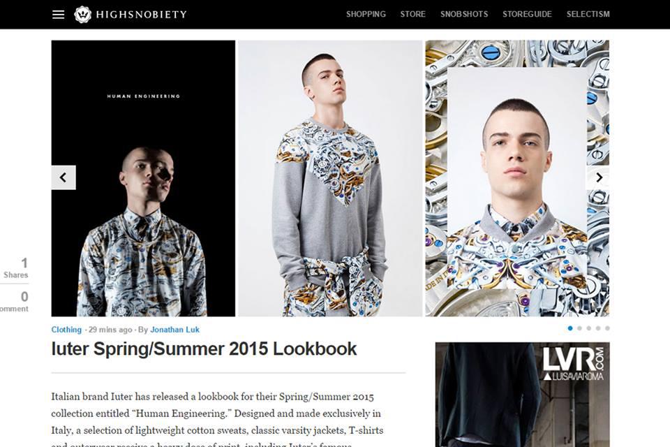 HIGHSNOBIETY IUTER SS15 Lookbook