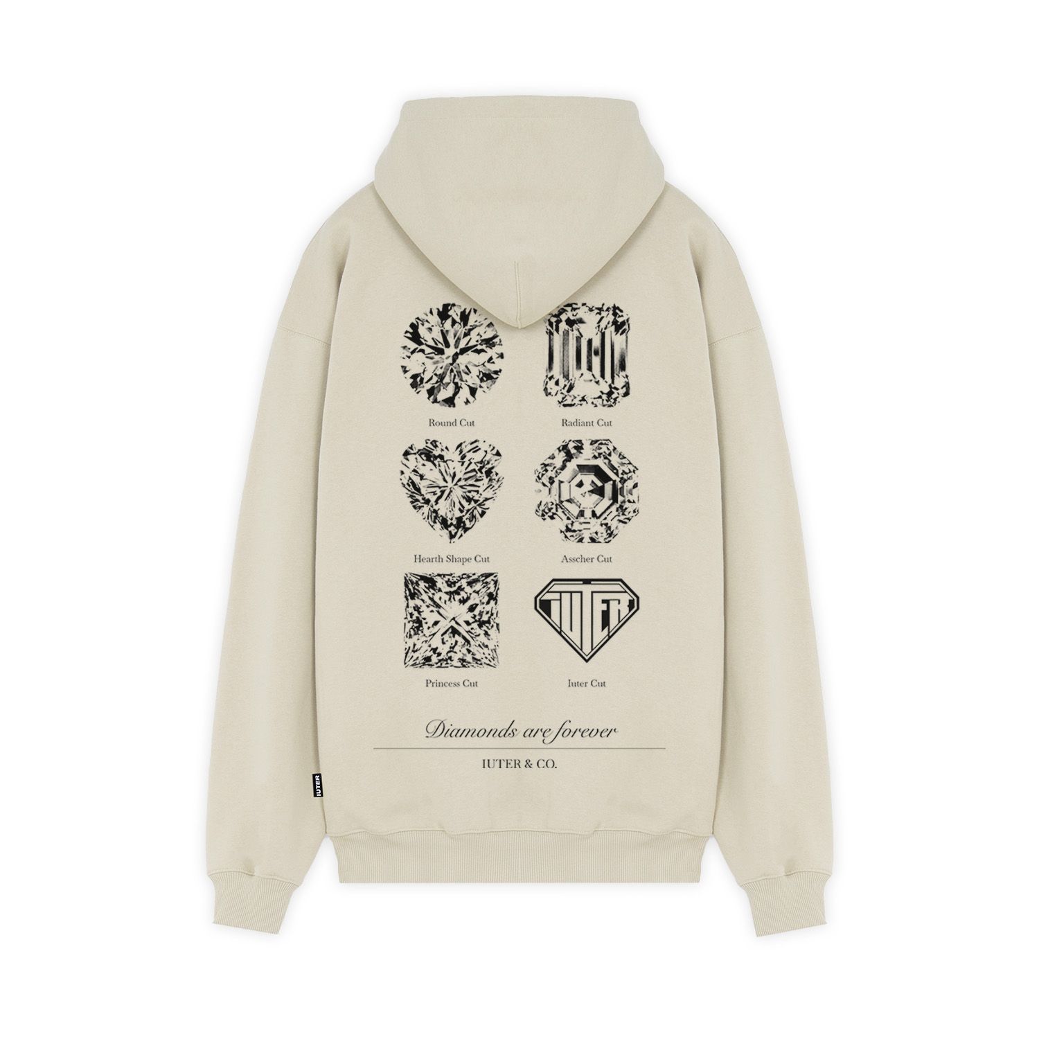 CUTS ZIP HOODIE Zip Neck ICE