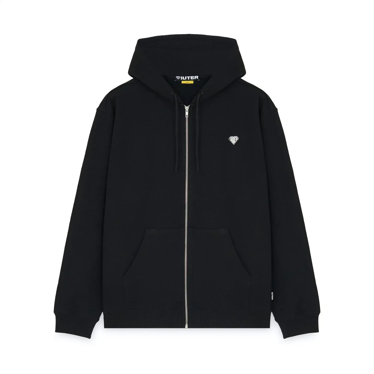 HEART LOGO ZIP HOODIE Zip Neck BLACK