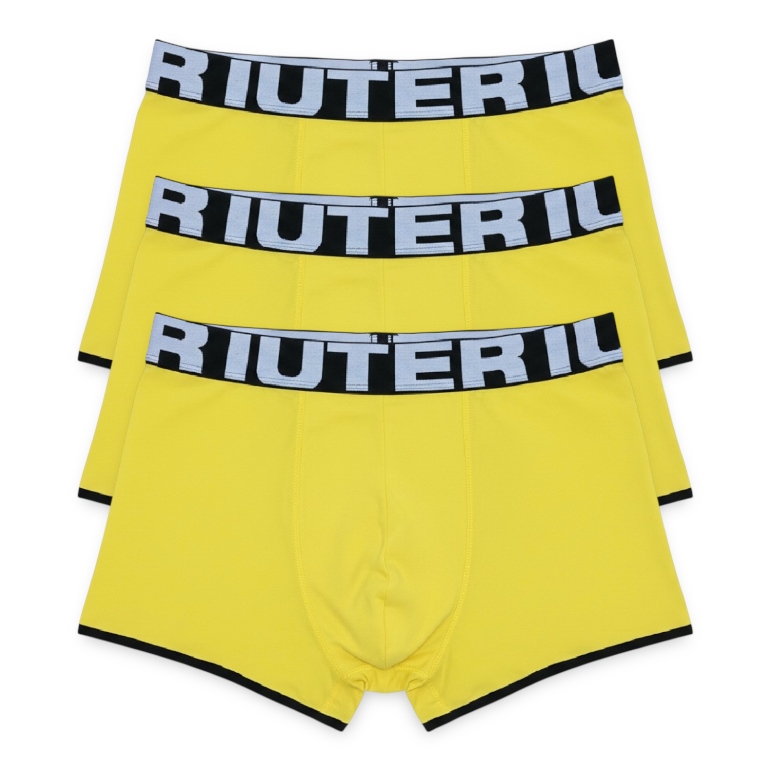 IUTER BOXER (3 Pack) Boxer Set BLACK YELLOW
