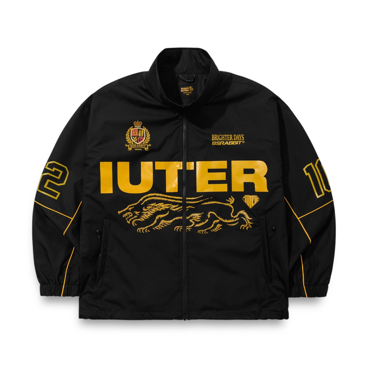 BSR X IUTER DUAL CITY TRACK JACKET Track Jacket BLACK