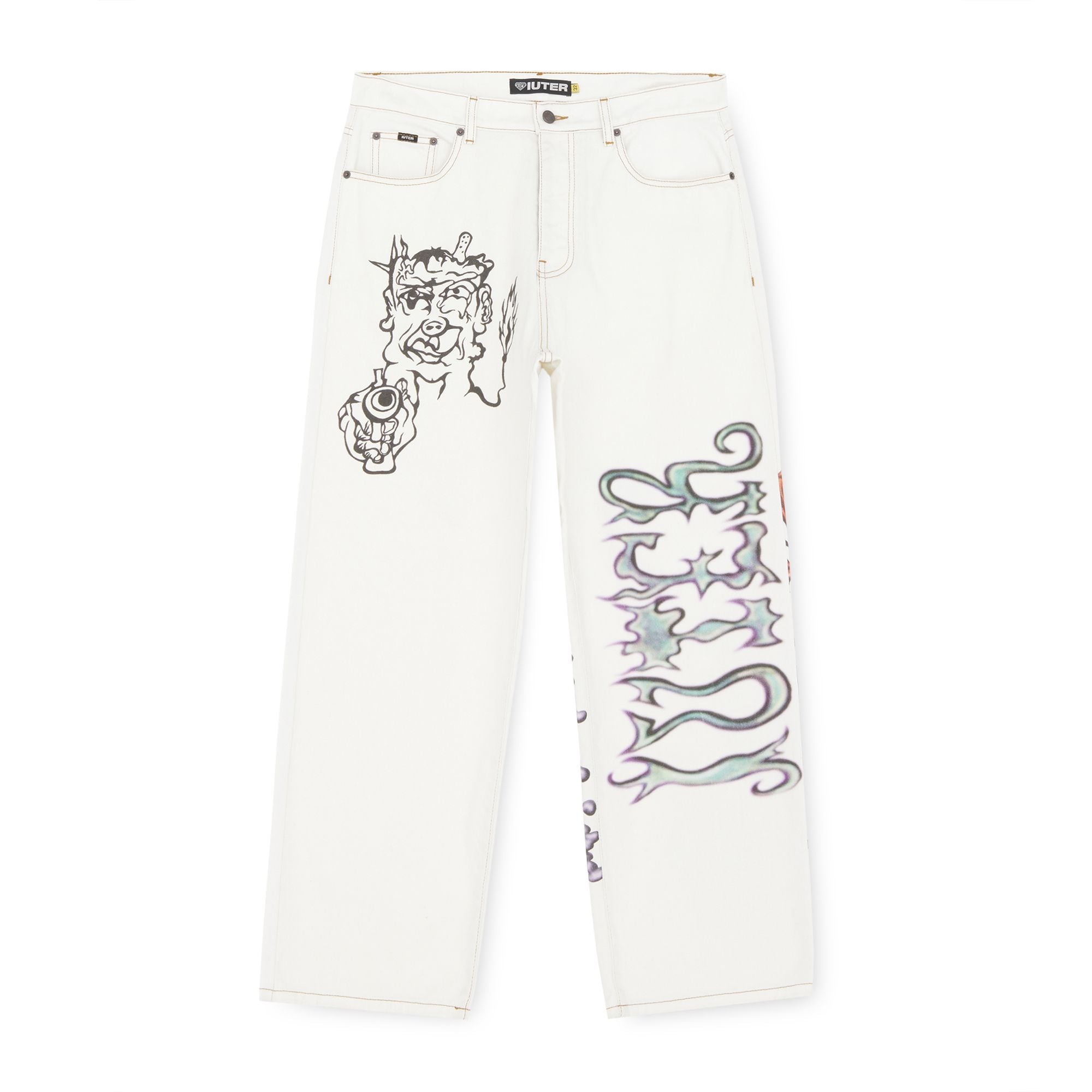 B.A.D BAGGY DENIM PANTS Denim Pants DUSTYWHITE