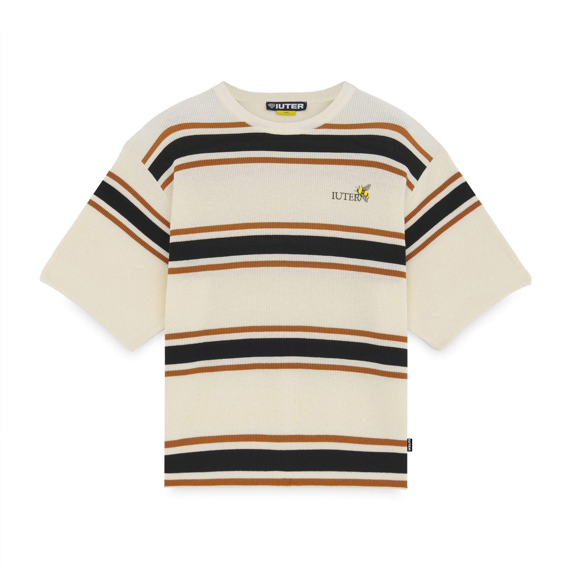 HARMONY STRIPED KNIT OVER TEE Jumper IVORY