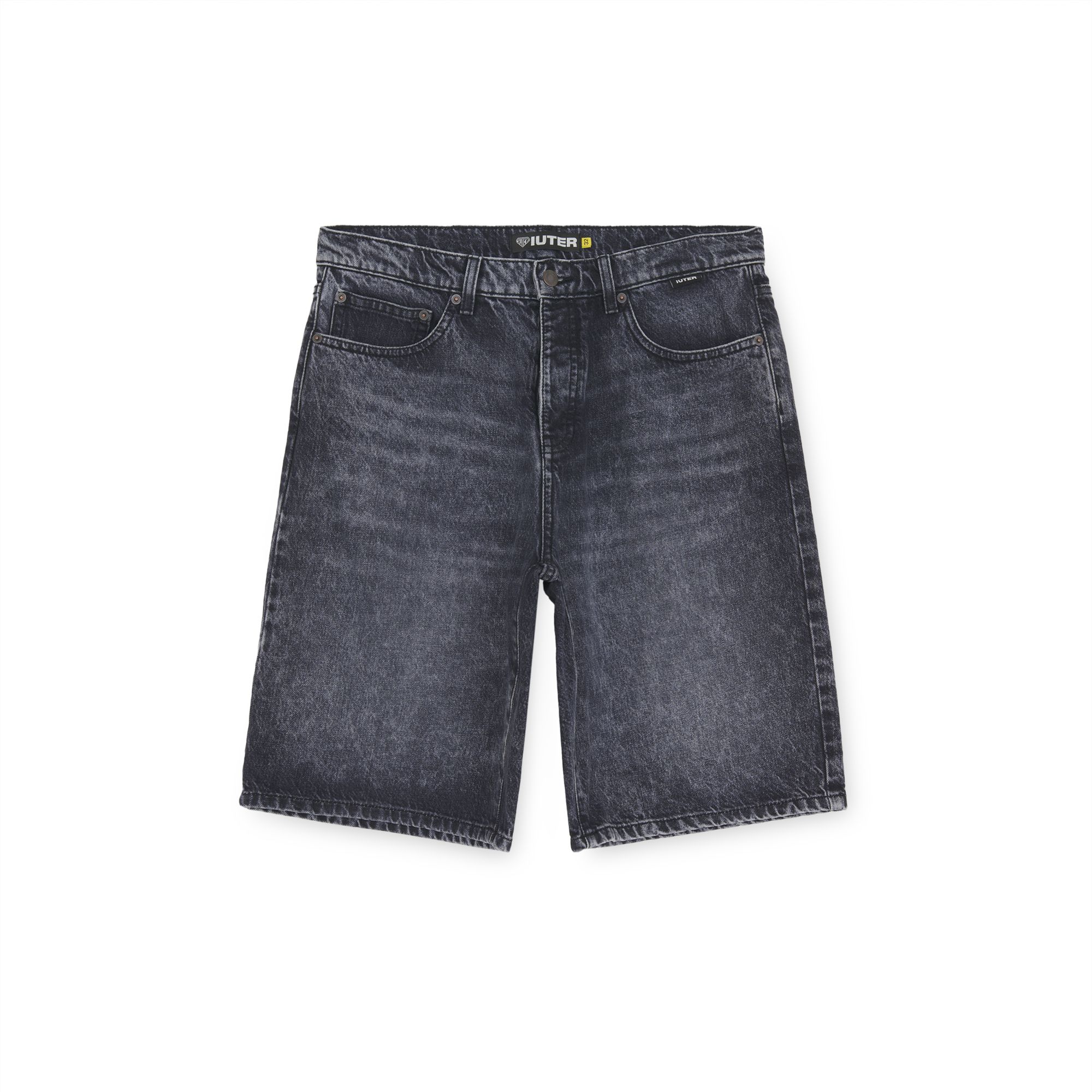LOOSE DENIM SHORTS Loose Denim Shorts BLACKTR