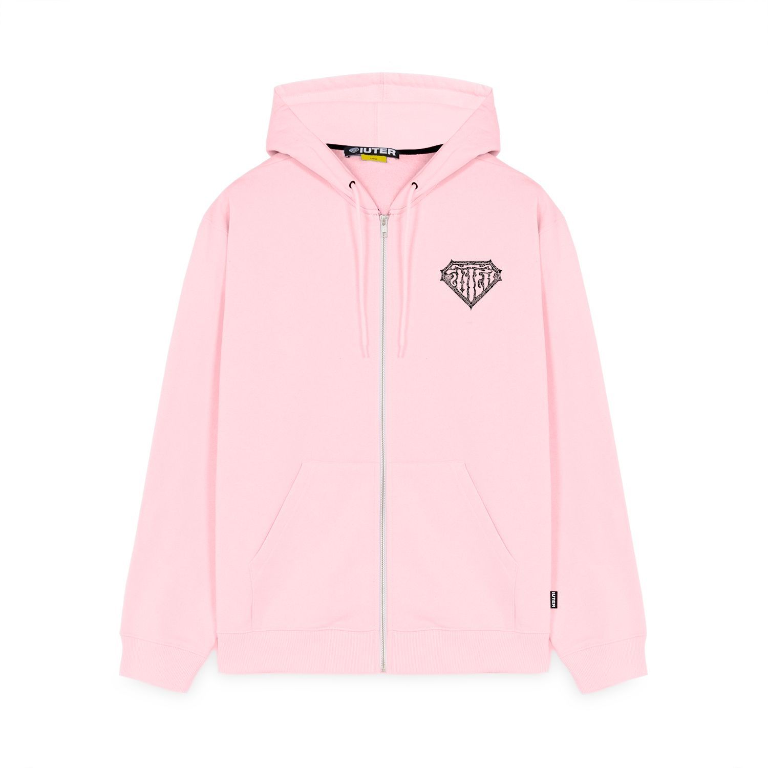 THORNS DOUBLE LOGO ZIP HOODIE Zip Hood Sweatshirts PINK