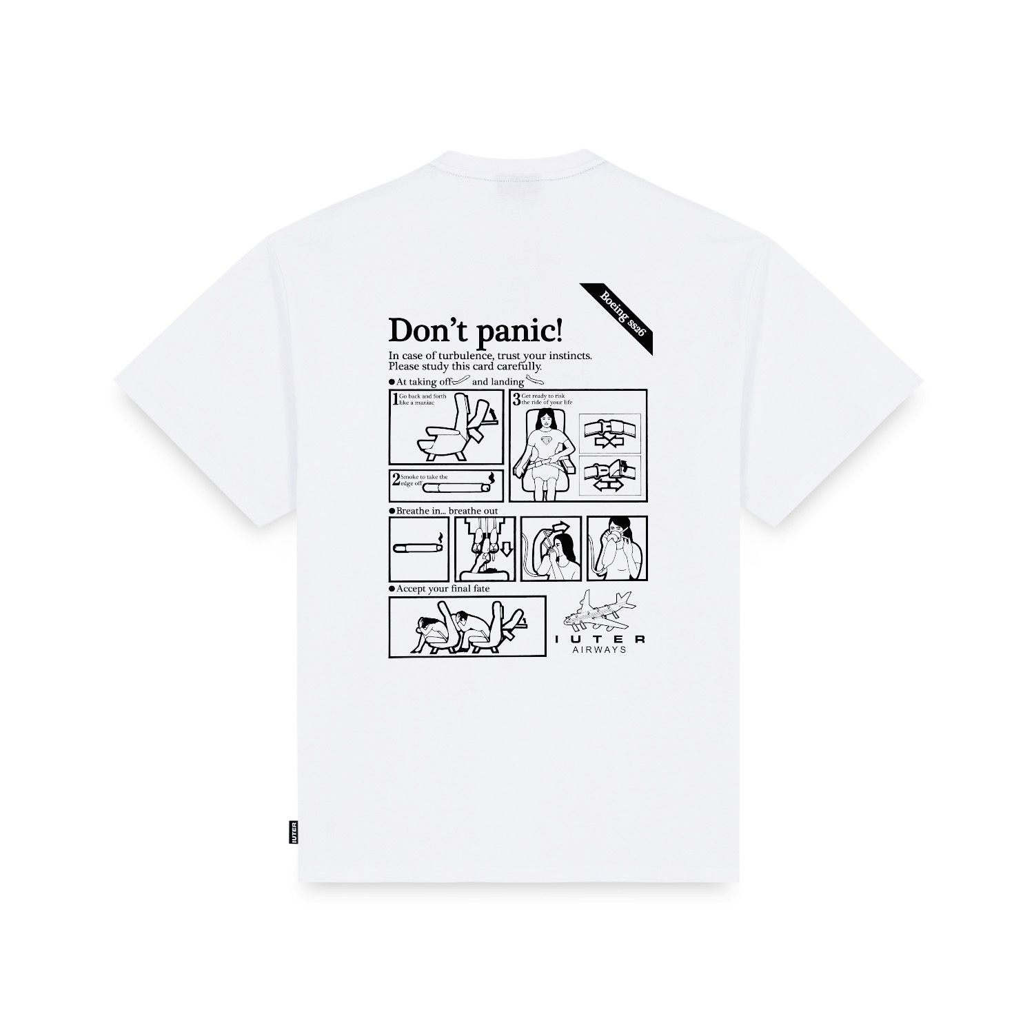 DON'T PANIC TEE T-Shirts WHITE