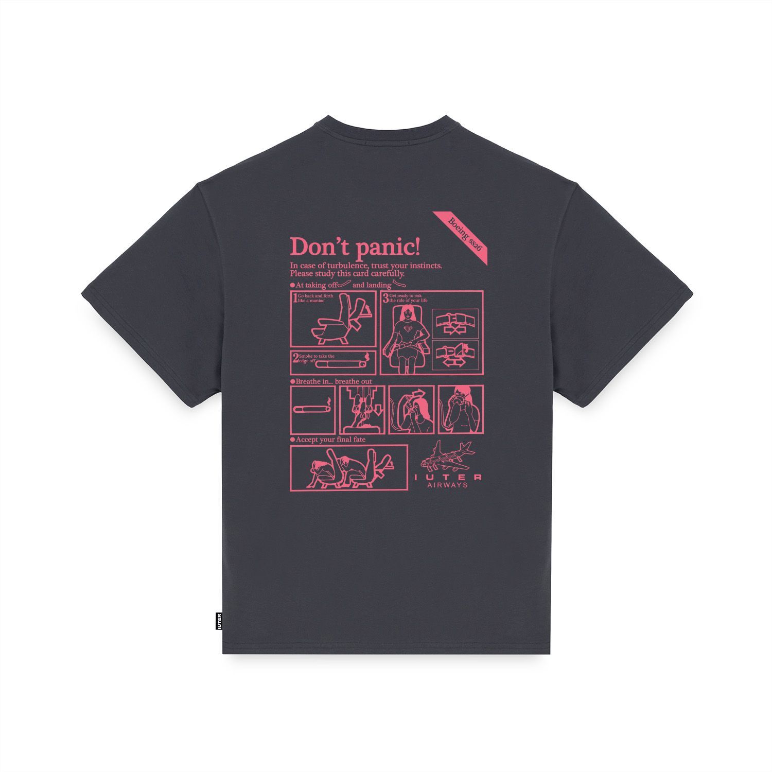 DON'T PANIC TEE T-Shirts ASPHALT