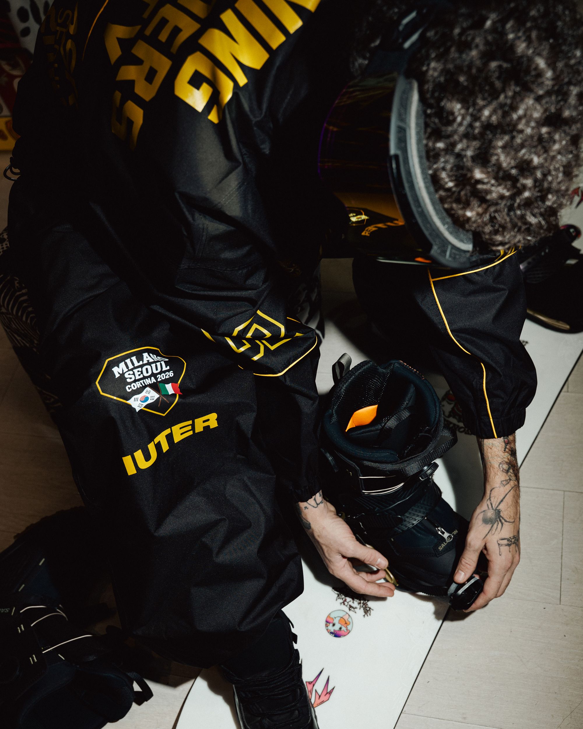 BS RABBIT x IUTER: “Training Kills Riders” snowboard kit Milano-Cortina snow-gear collection | Image 99630