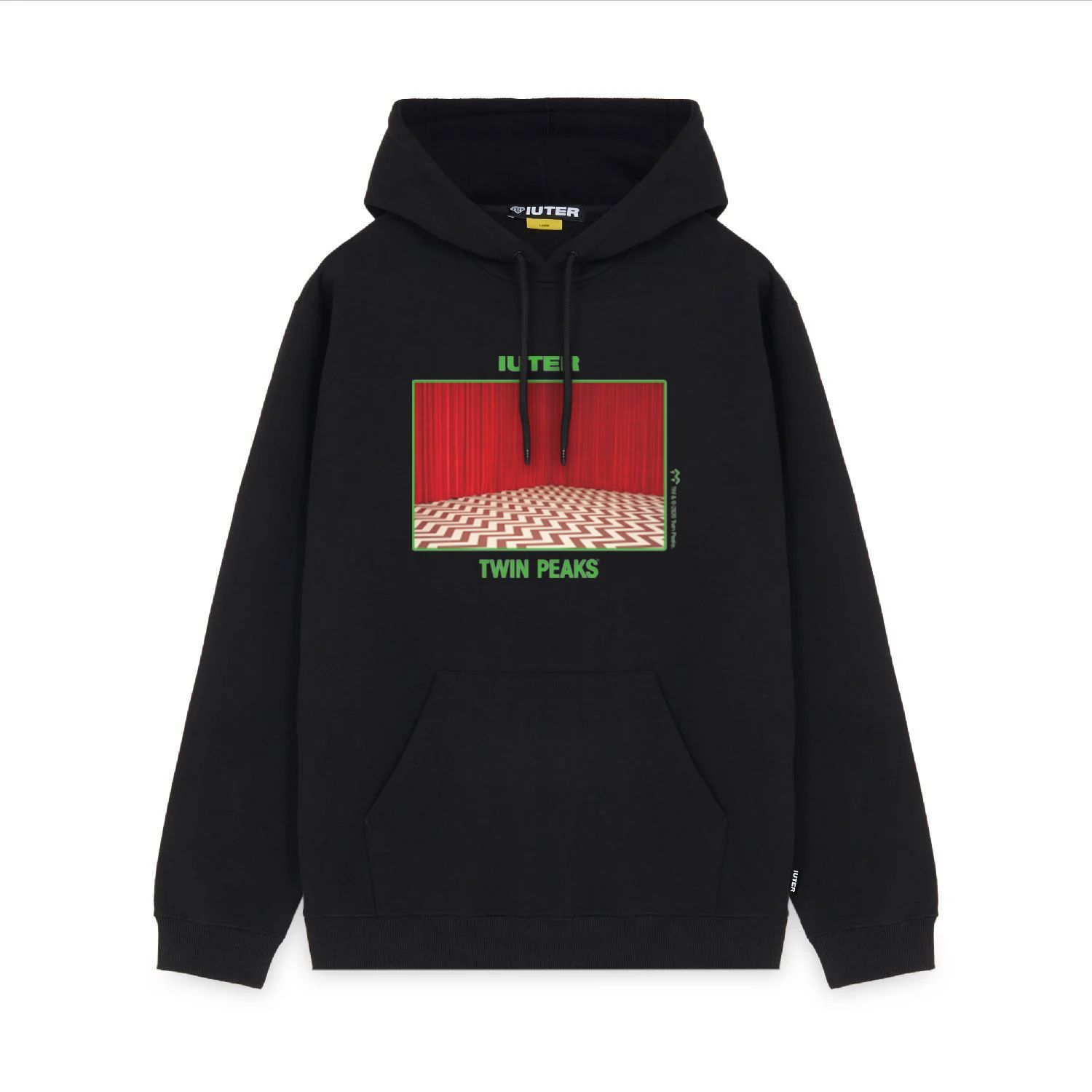 TWIN PEAKS: LODGE HOODIE Hood Sweatshirts BLACK