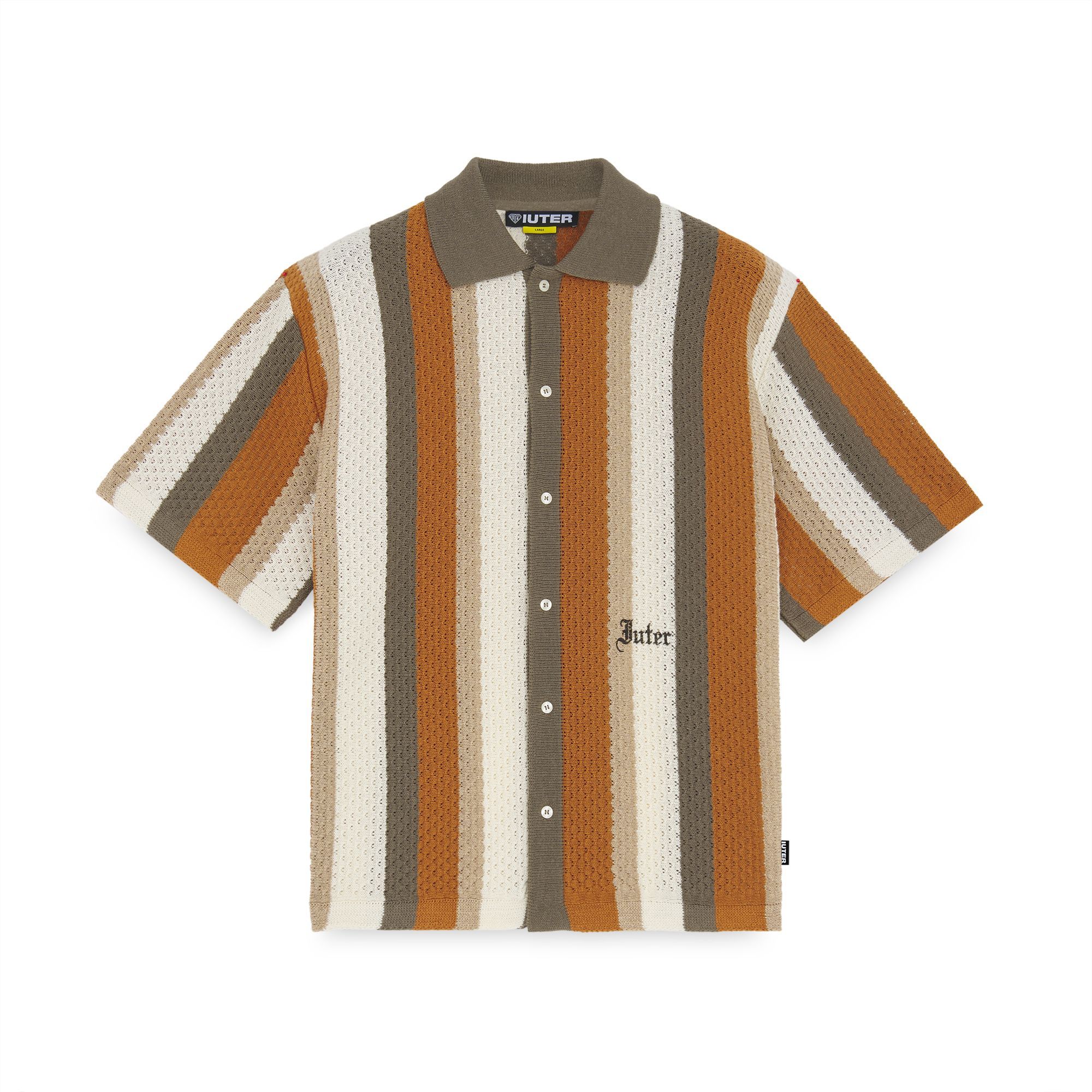 STRIPED KNIT S/S SHIRT Jumper MULTICOLOR