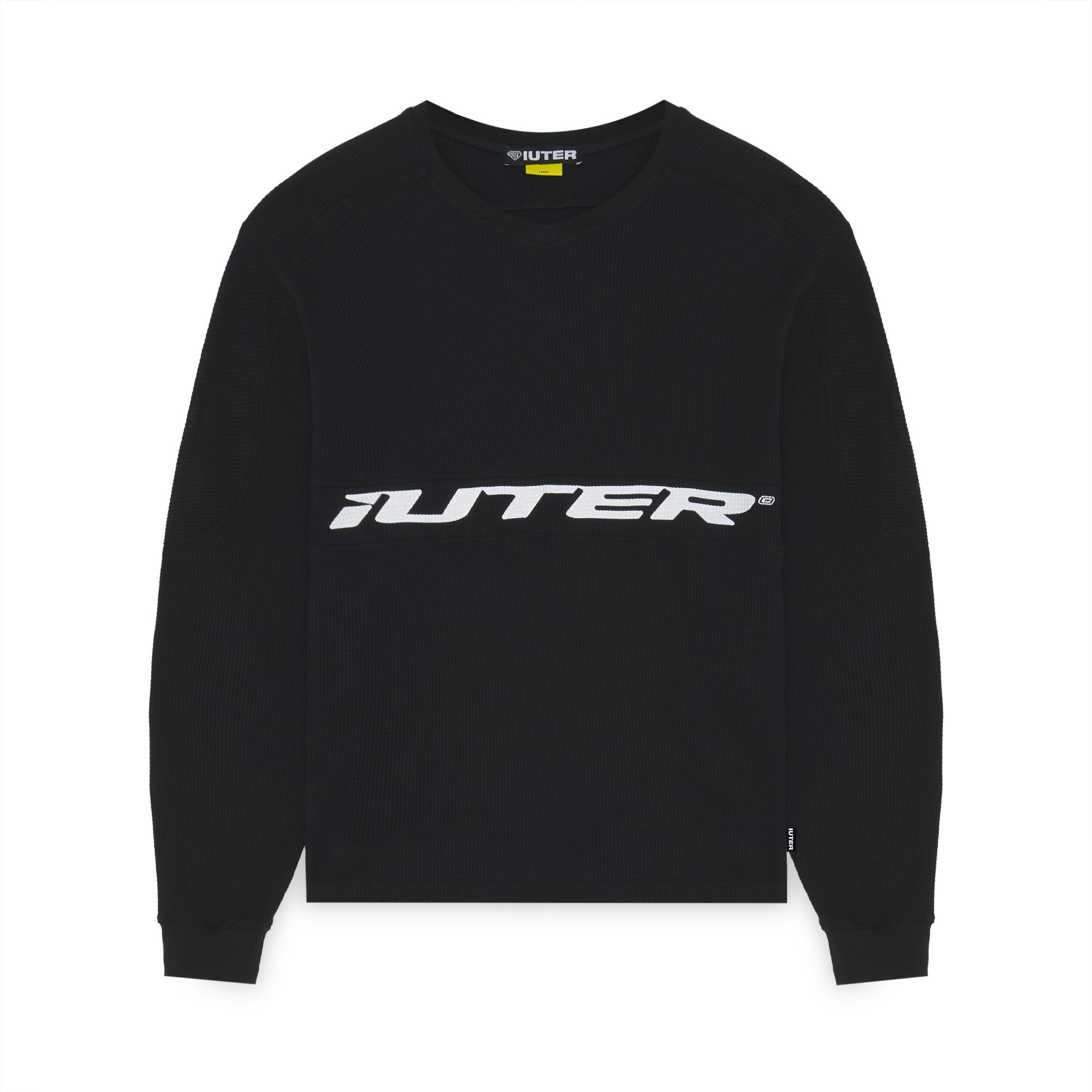 ARMOR WAFFLE LS TEE Long Sleeve T-Shirts BLACK