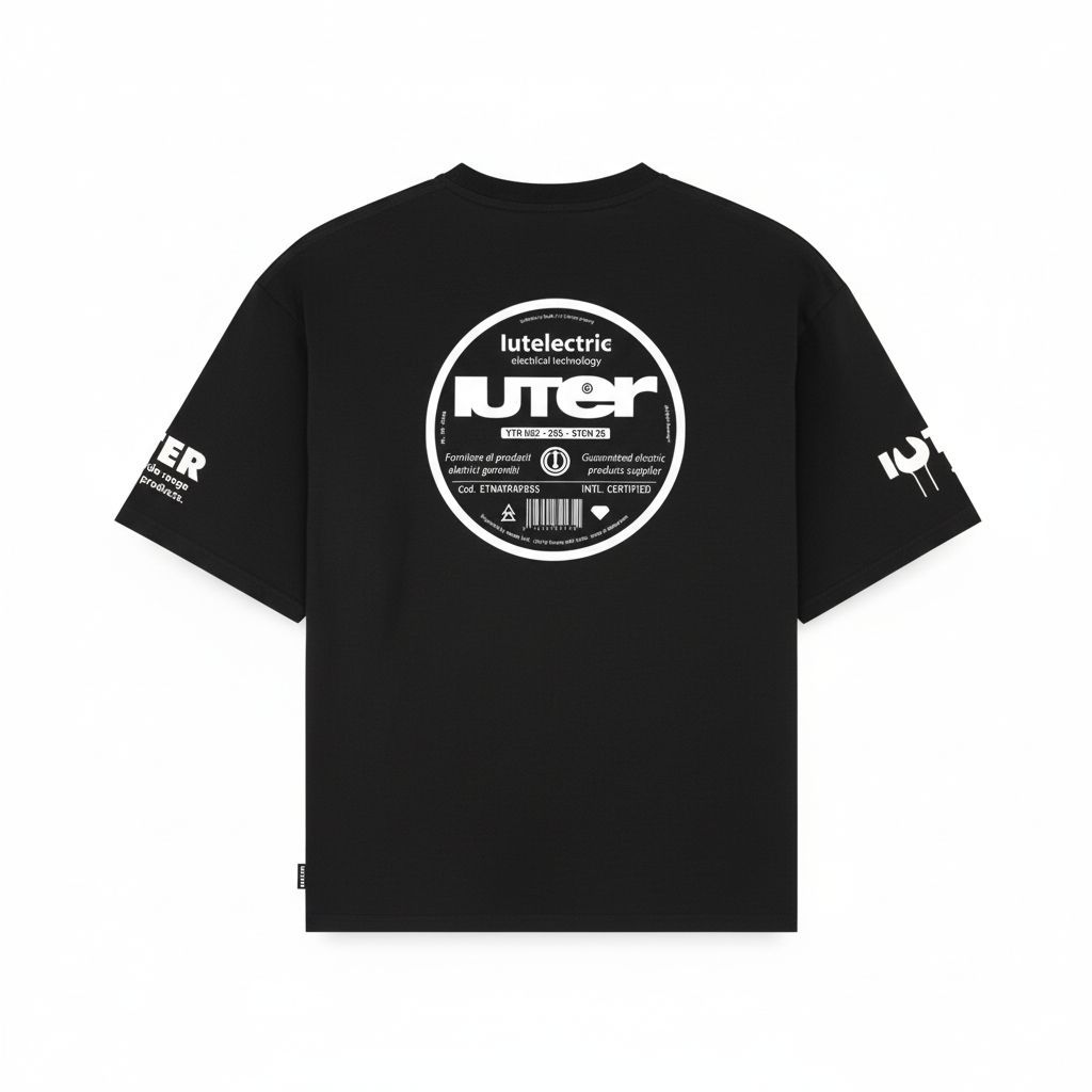 SHORTED TEE T-Shirts BLACK