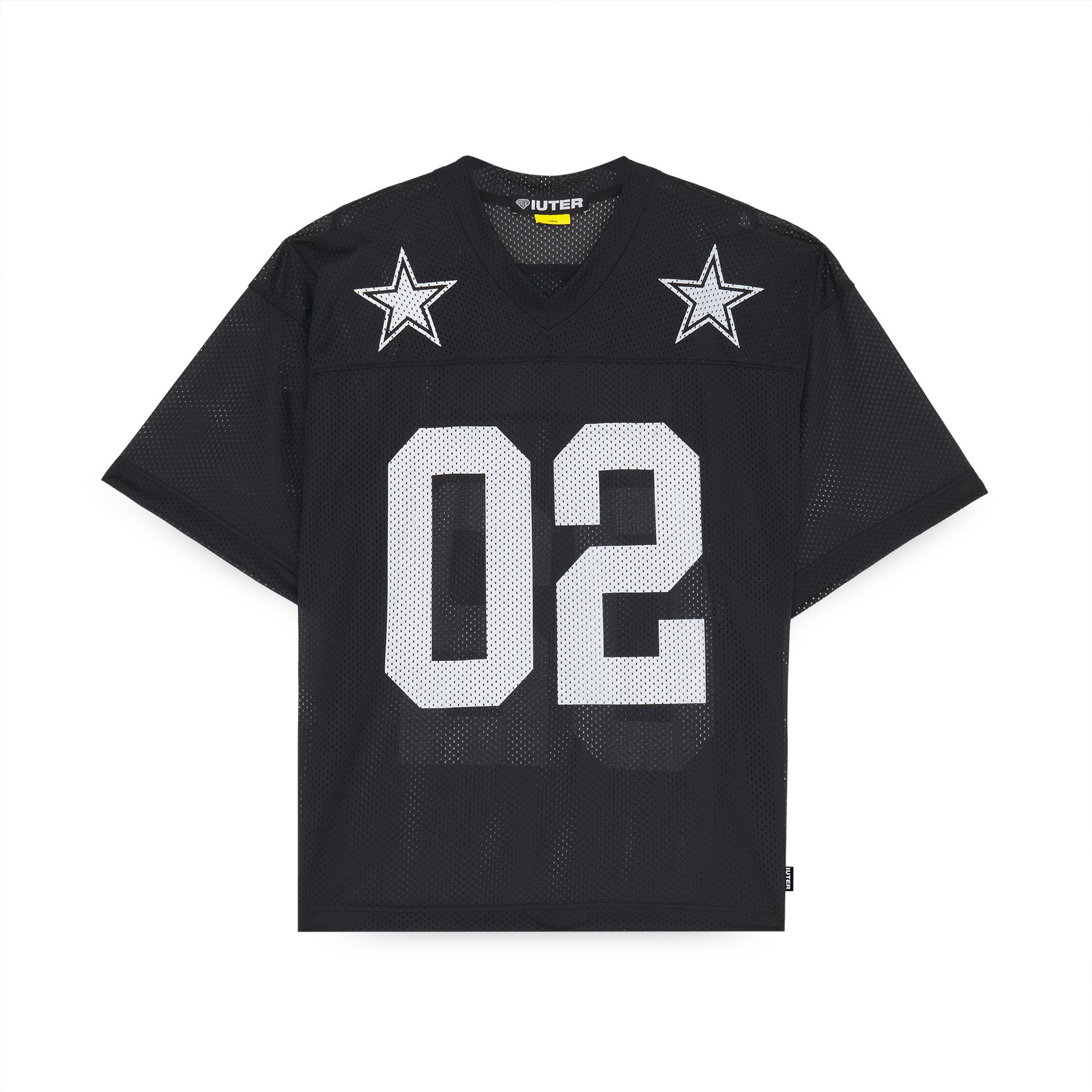 STARS MESH FOOTBALL JERSEY T-Shirts BLACK