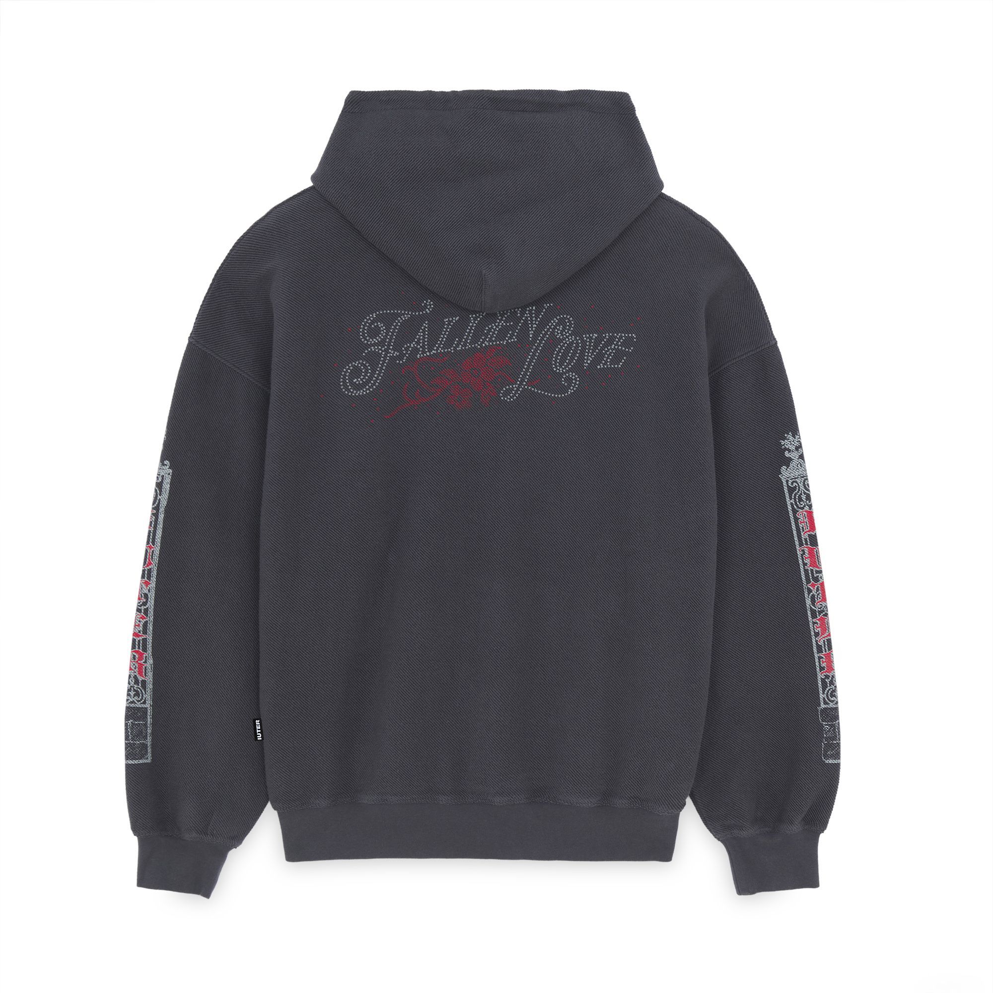 FALLEN LOVE REVERSE HOODIE Hood Sweathirt ASPHALT