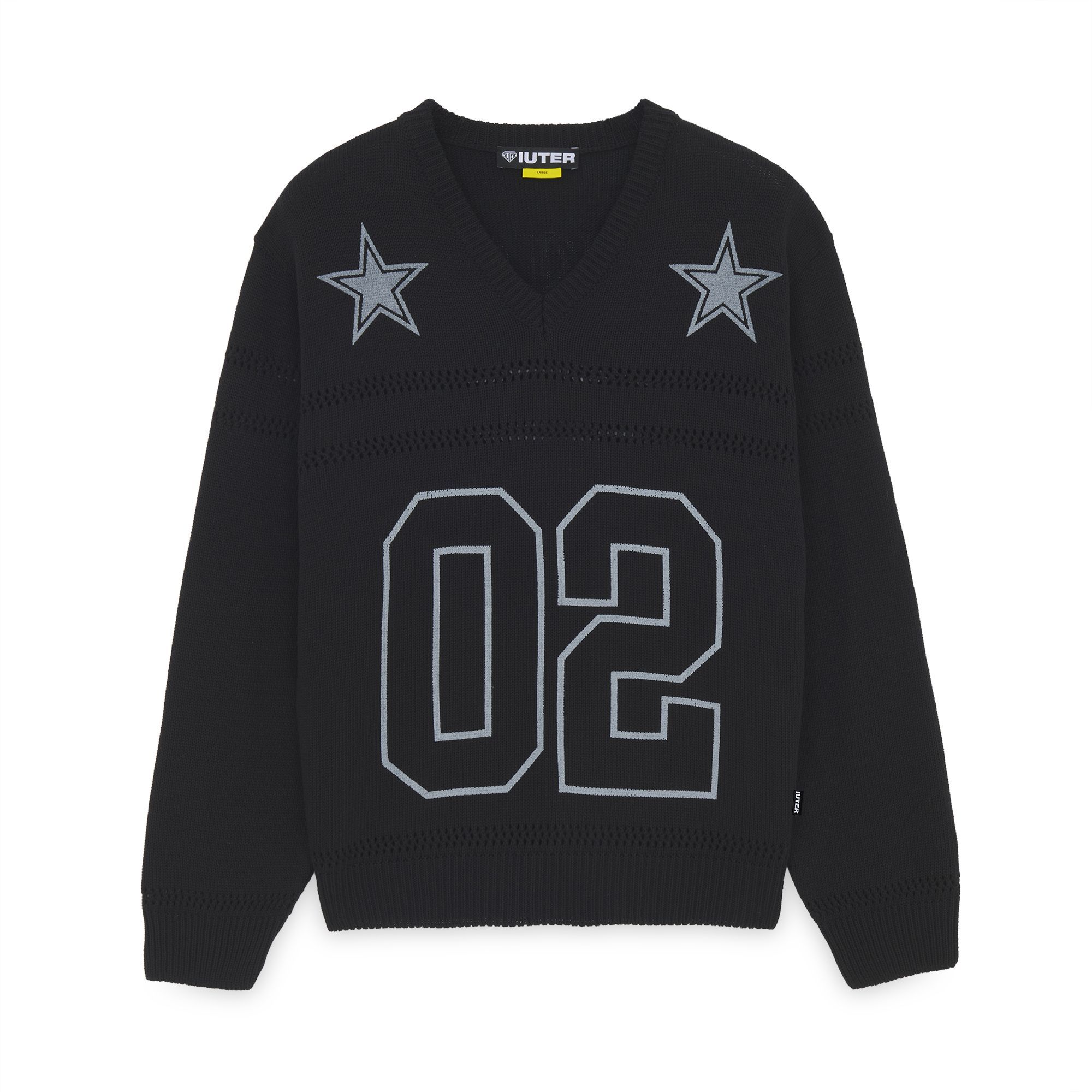 STARS FOOTBALL SWEATER Jumper BLACK