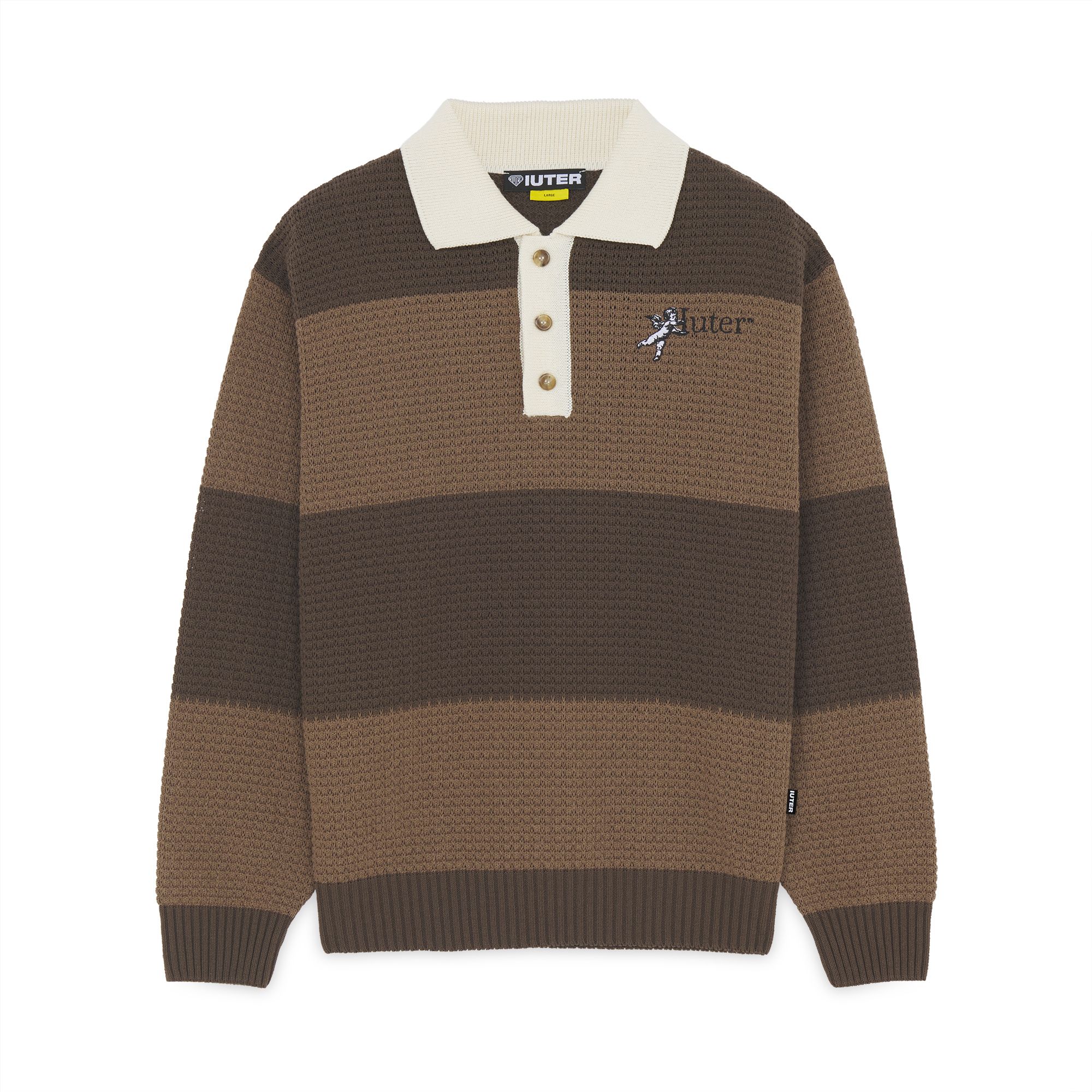 SOULS KNIT POLO Jumper BROWN