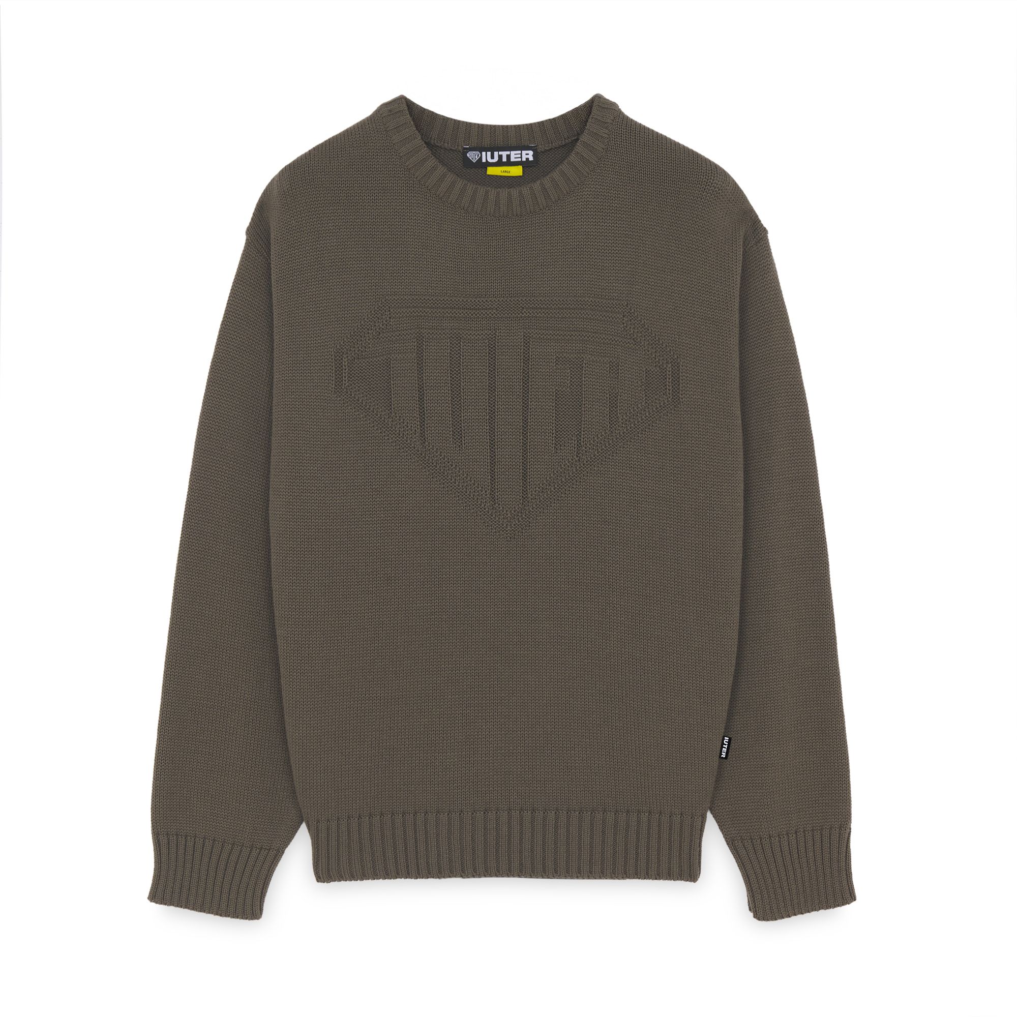 LINKS LOGO KNIT SWEATER Jumper BROWN