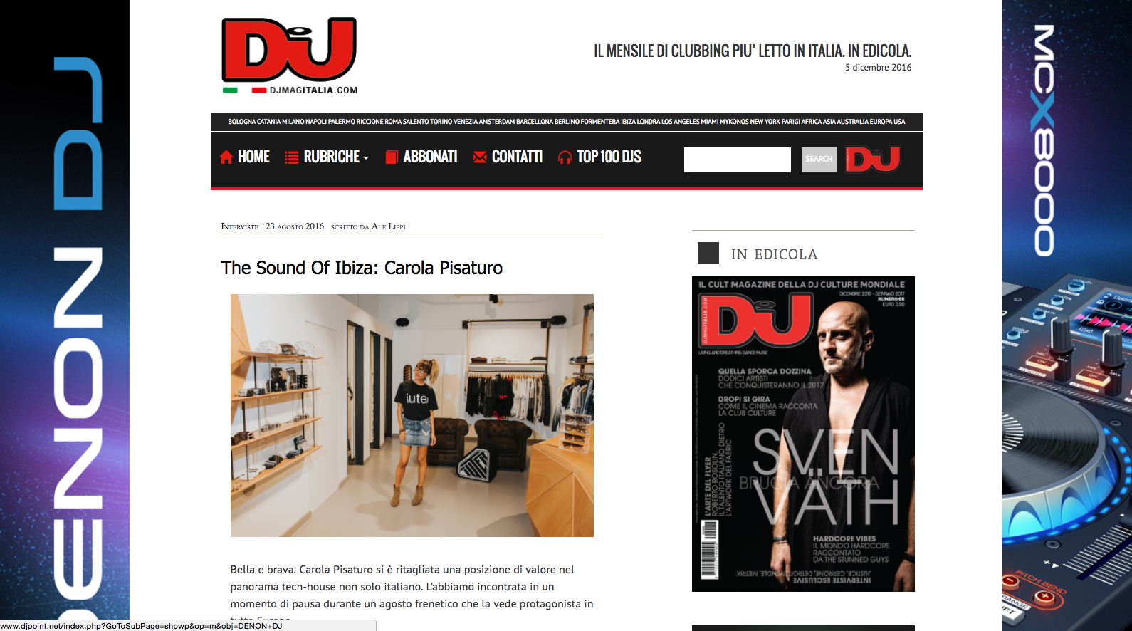 CAROLA PISATURO INTERVIEW @ IUTER STORE IBIZA DJ MAG