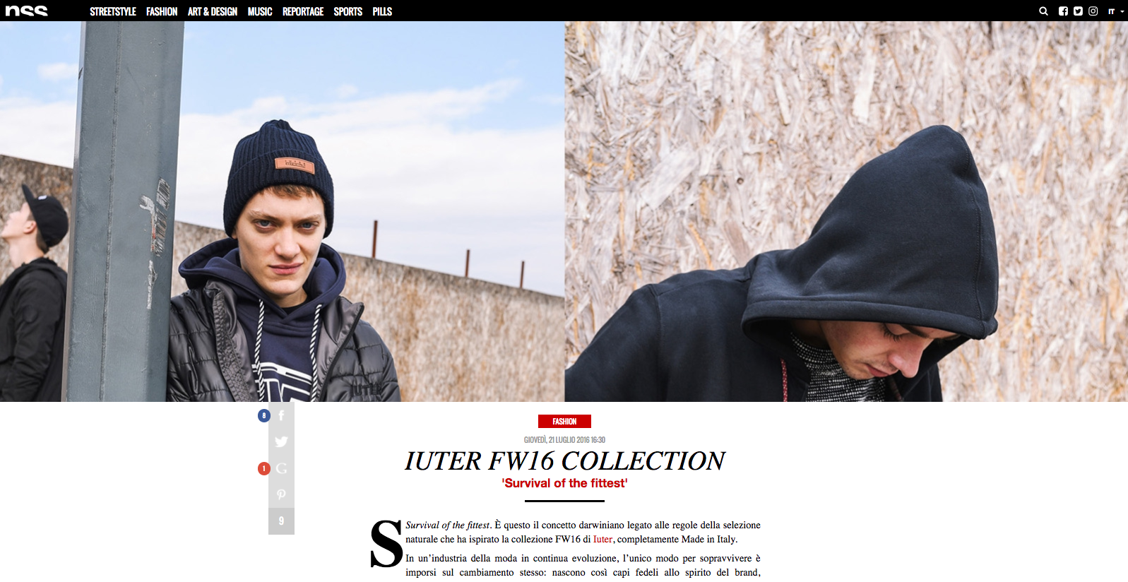 IUTER FW16 'survival of the fittest' NSS MAG