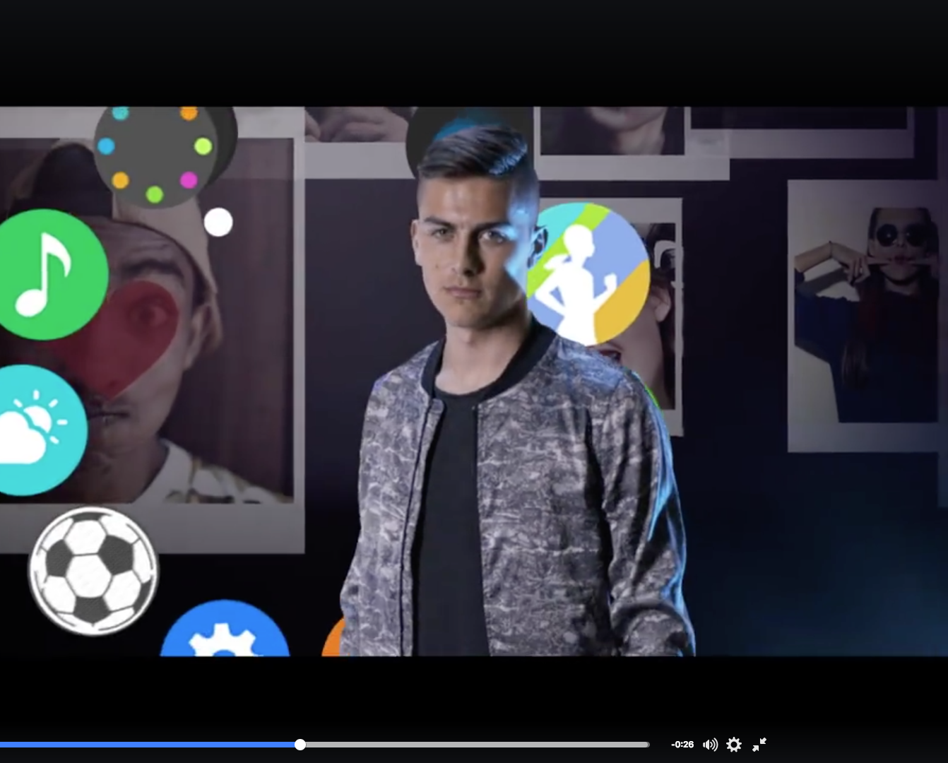 DYBALA wearing IUTER PR1MO ZEFIRO JACKET in Samsung Commercial