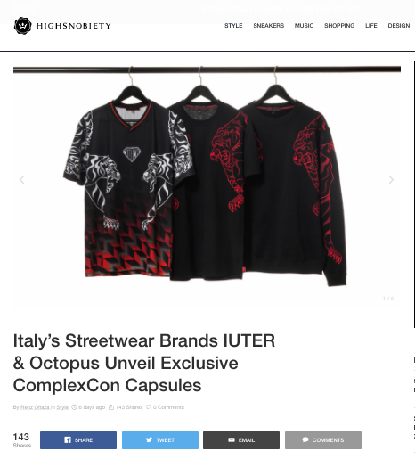 iuter x complexcon on highsnobiety