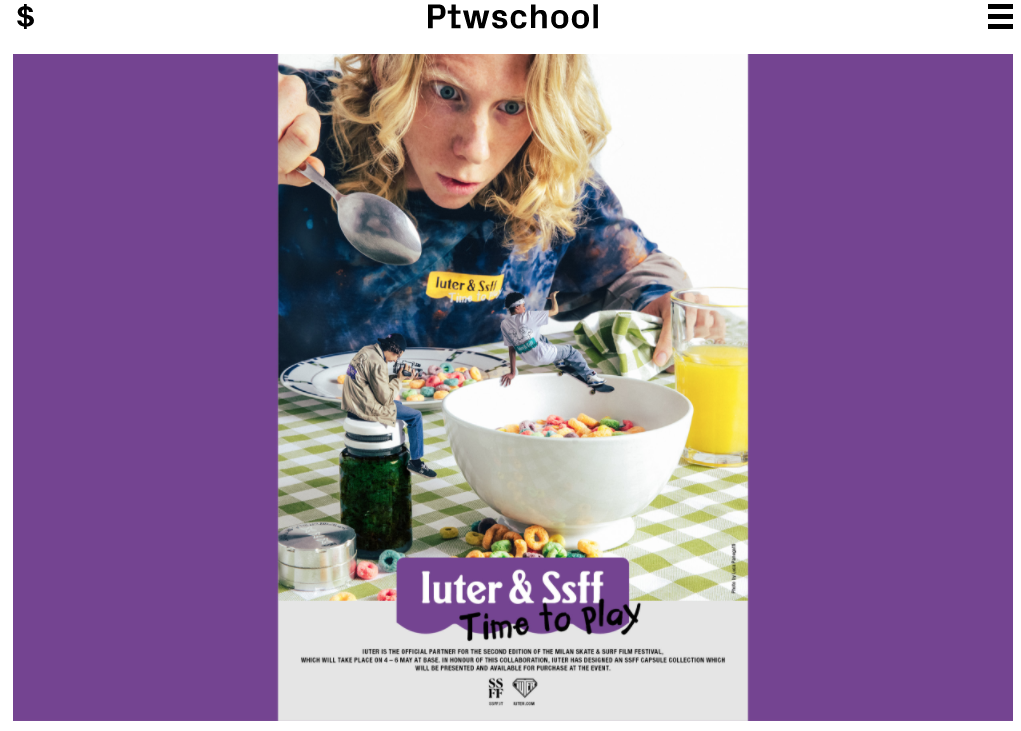 IUTER x SSFF Milano: Time To Play OUT ON PTWSCHOOL