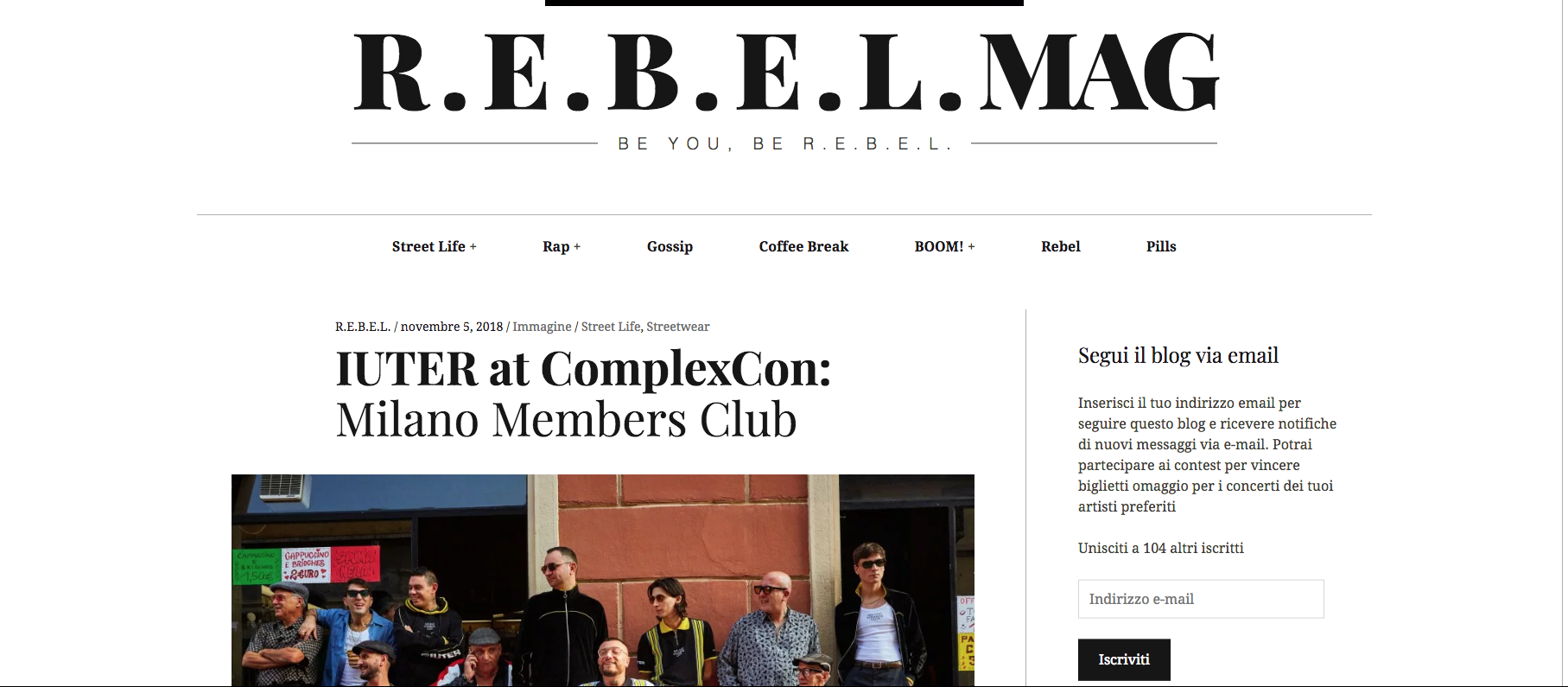 Milano Members Club by IUTER ON R.E.B.E.L. MAG